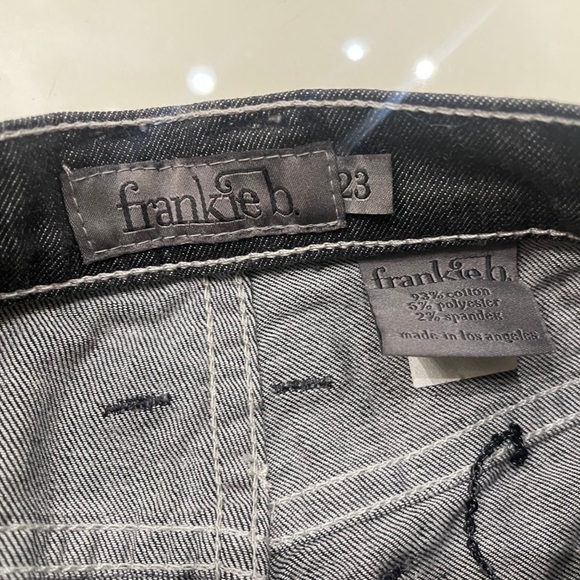 NWOT Frankie b low rise skinny jeans with ribbon and zipper - Picture 7 of 7